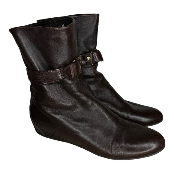 Stuart Weitzman Brown Leather Boots - Picture 3 of 7